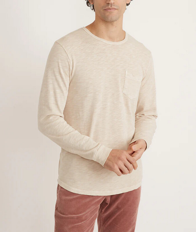 Vintage Heavy Slub Long Sleeve Pocket Tee