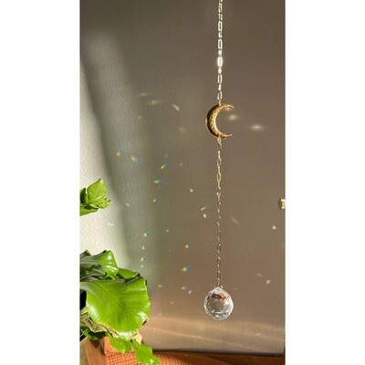 Moon Suncatcher Cresent Moon Decor