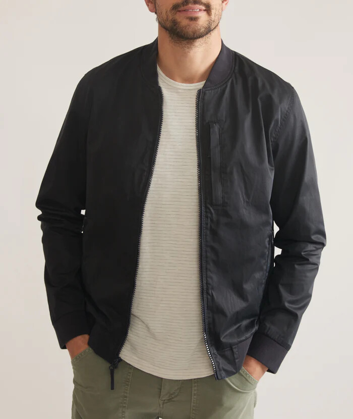 Rossland Dry Wax Bomber, Color: Blue Black, Size: M
