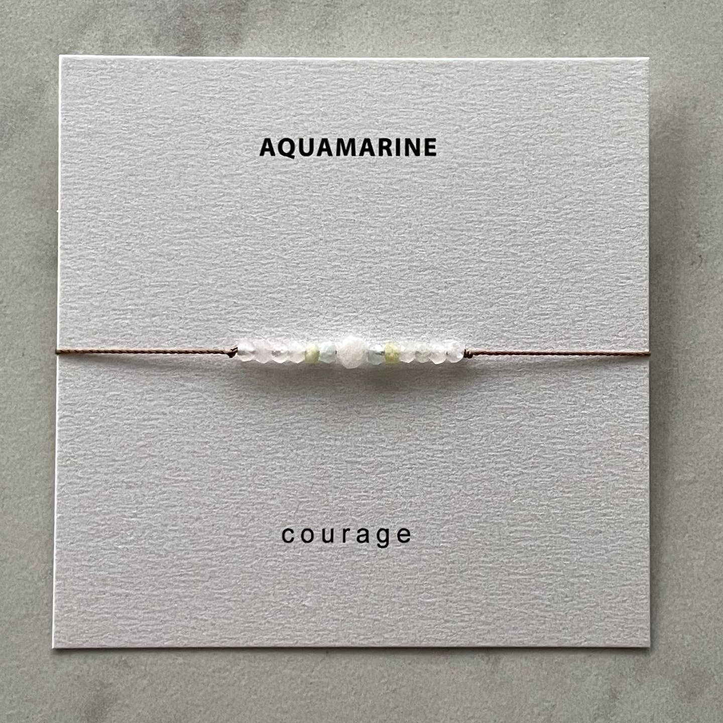 Aquamarine Morganite Bracelet - Courage