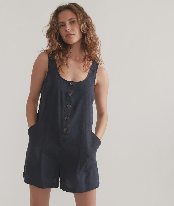 Sydney Romper, Color: India Ink, Size: Xs