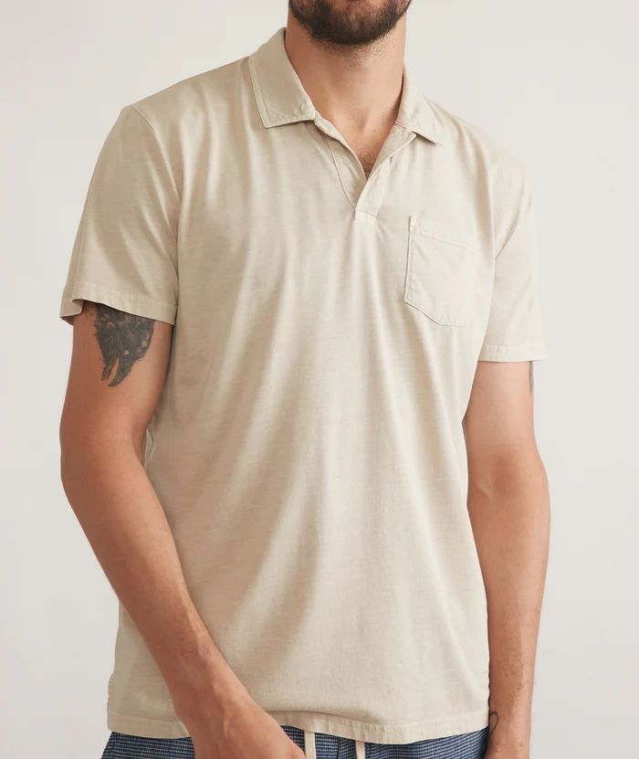 Sea Change Cotton Polo, Color: Sand, Size: M