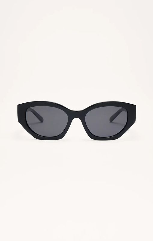 Love Sick Sunglasses, Color: Polished Black Grey