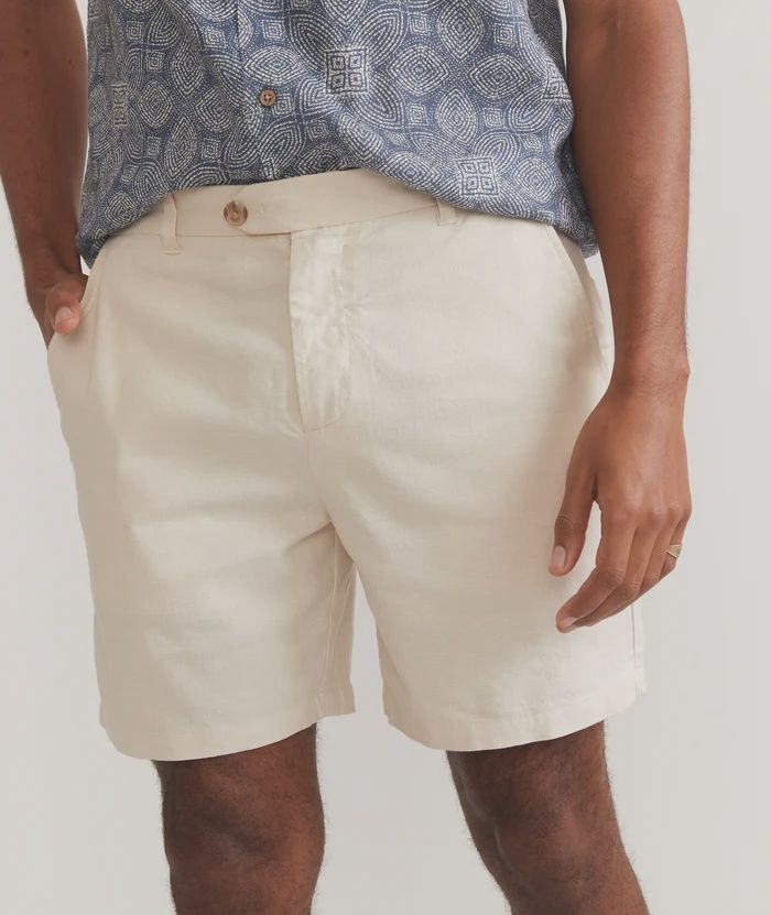 7” Hemp Resort Short - Natural, Size: 30, Color: Natural