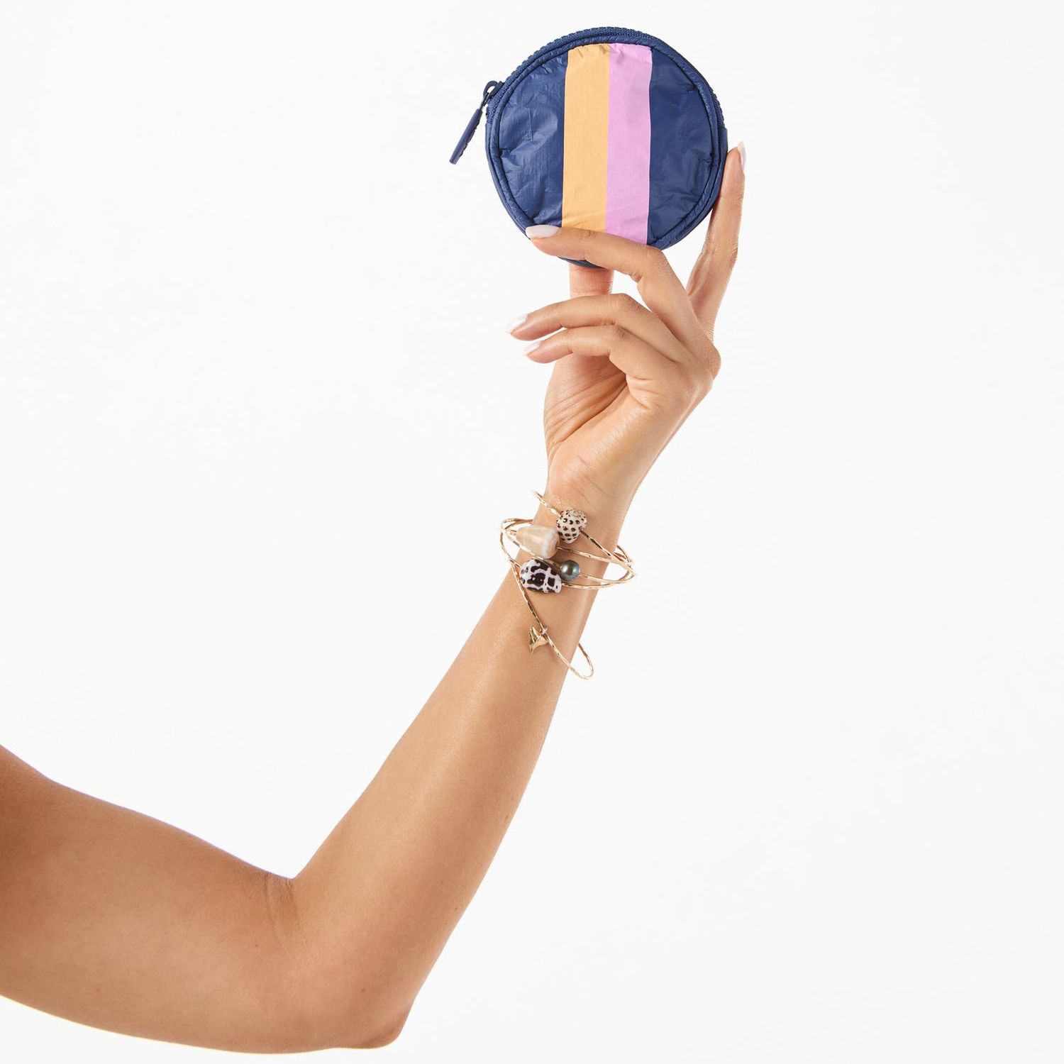 Cutie Zip Pouch, Color: Neon Moon / Navy