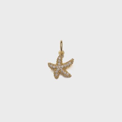CZ Starfish Charm