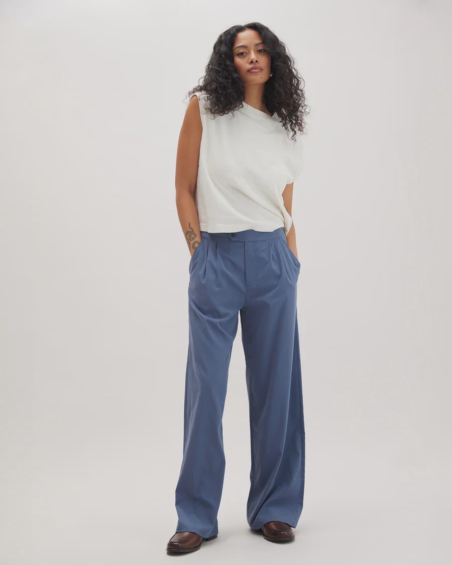 Sophia Wide Leg Trouser, Color: Vintage Indigo, Size: XS