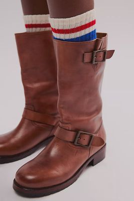 Ride Or Die Engineer Boots, Color: Cognac, Size: 6