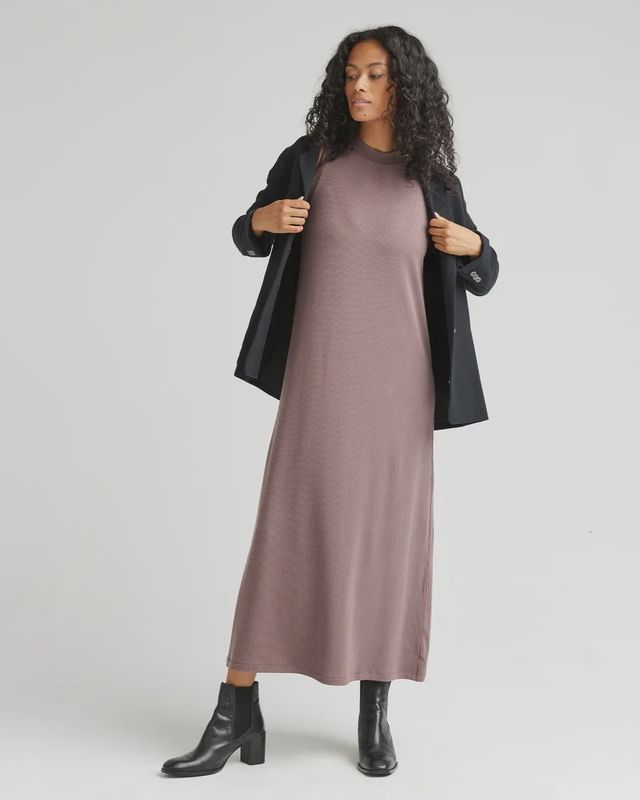 Vintage Rib Column Dress