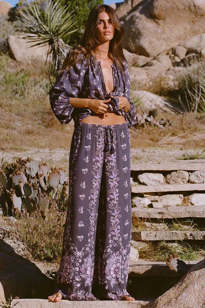 Rebel Spirit Wide Leg Pant, Color: Hyacinth, Size: Xs