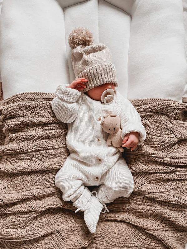 Classic Purl Knit Jumpsuit