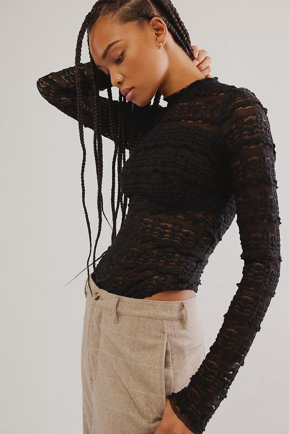 Angelina Bodysuit, Color: Black, Size: XS