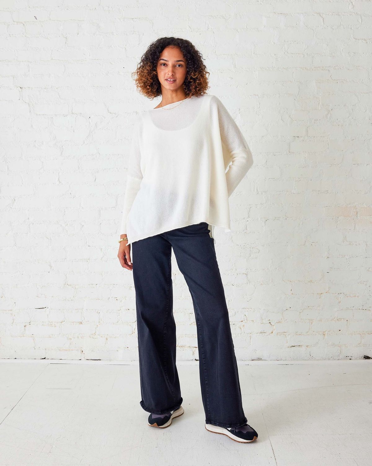 Cashmere Catalina Sweater, Size: O/S, Color: Rich Cream