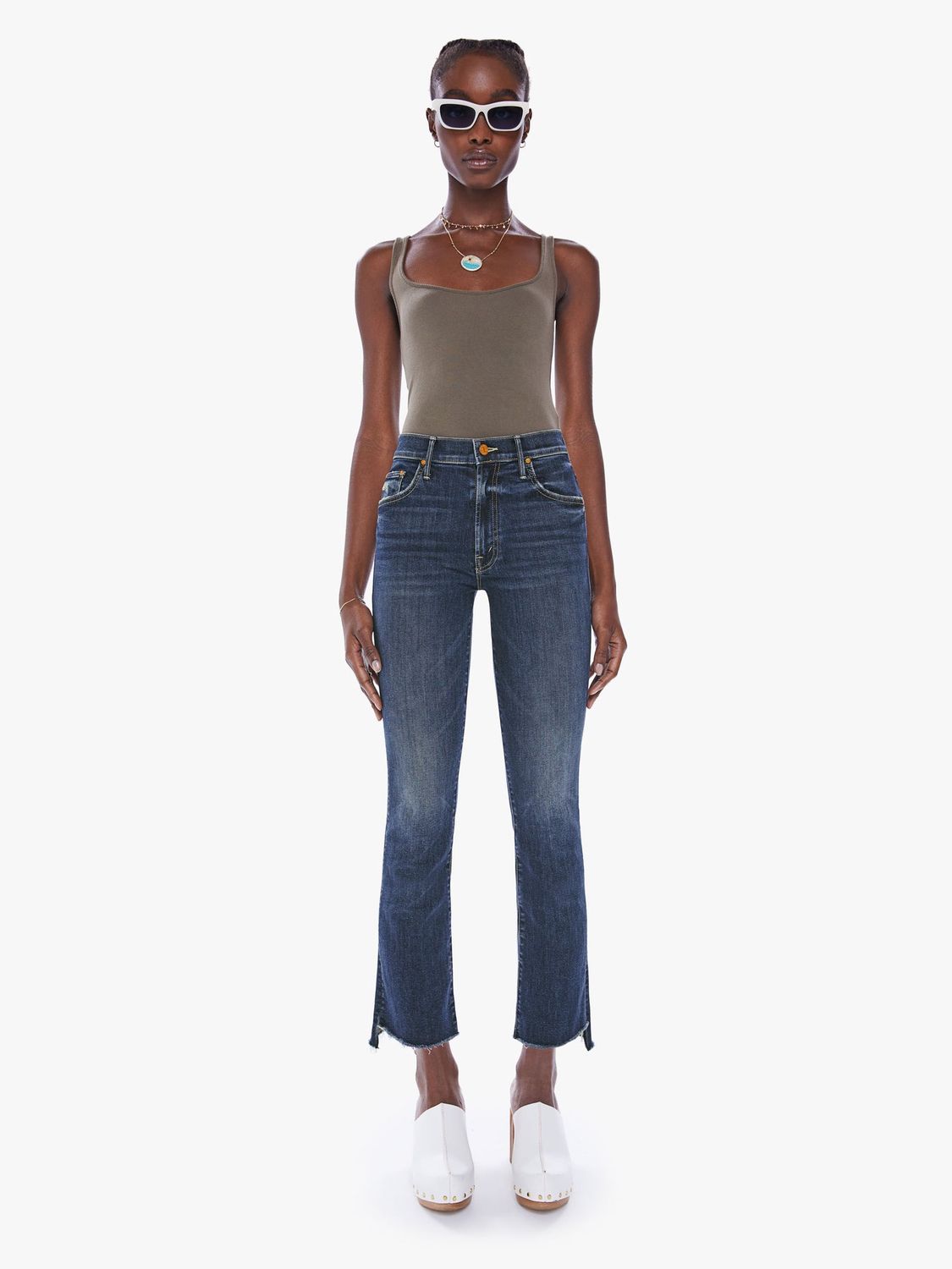 The Insider Crop Step Fray, Color: Teaming Up, Size: 25