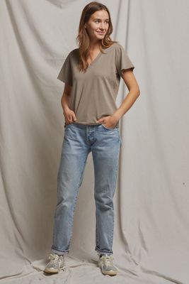 Hendrix Lightweight Cotton V Neck Tee
