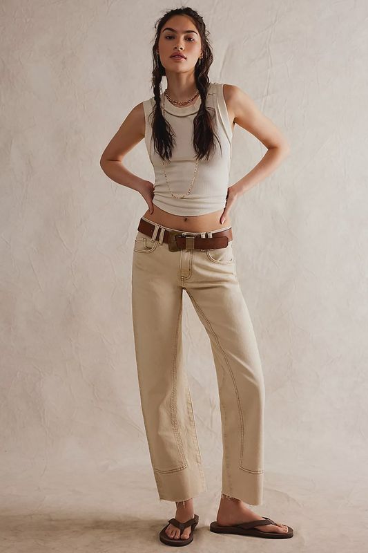The We The Free Risk Taker Mid-Rise Jeans are a stylish and versatile pair of denim pants. They feature a mid-rise waist, offering a balance between comfort and a flattering fit. 