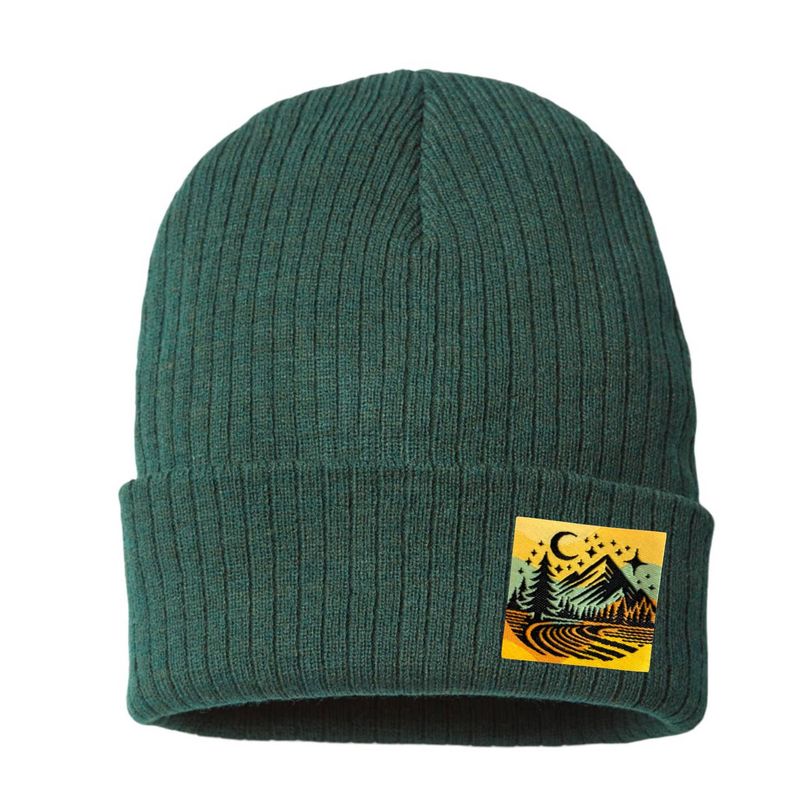 The Mountain Rib Knit Beanie by Spruce Seed is a cozy and stylish winter accessory designed for warmth and comfort. Made from a soft, ribbed knit fabric, it offers a snug, stretchy fit that contours to the head. 

