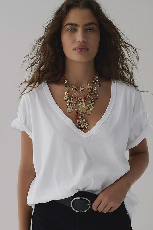 We The Free Nina V Neck Tee