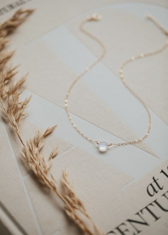 Moonstone Cushion Necklace