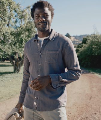 Stretch Selvage LS Shirt - India Ink