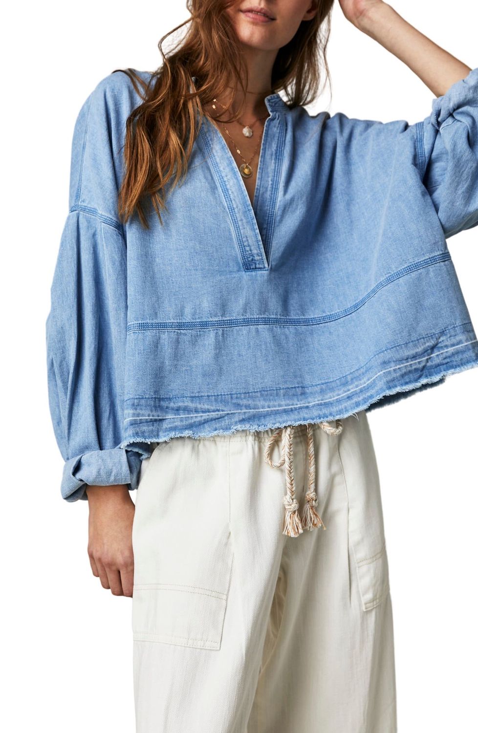 Jude Denim Pullover, Color: Vintage Indigo, Size: XS