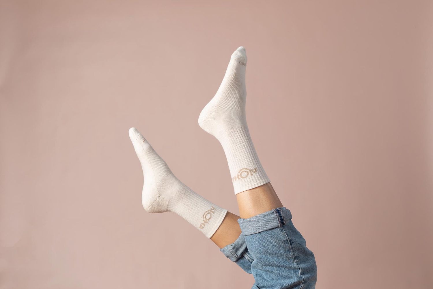 Aloha Crew Sock, Color: Sandstone