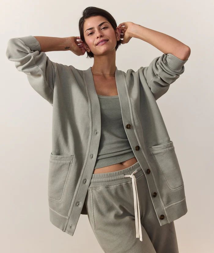 Cloud 9 Fleece Cardigan, Color: Shadow, Size: Xs