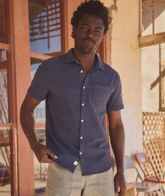 Stretch Selvage SS Shirt - Mood Indigo