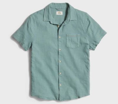 Stretch Selvage SS Shirt - Mallard Green