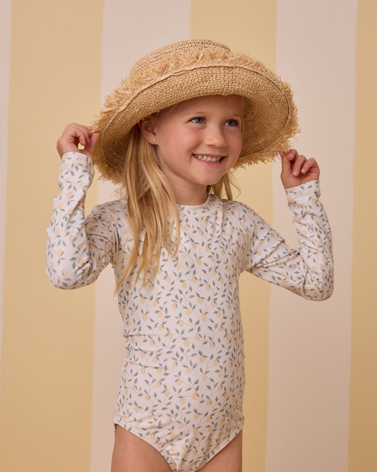Delphine Rashguard One Piece, Color: Lemons, Size: 0-3M