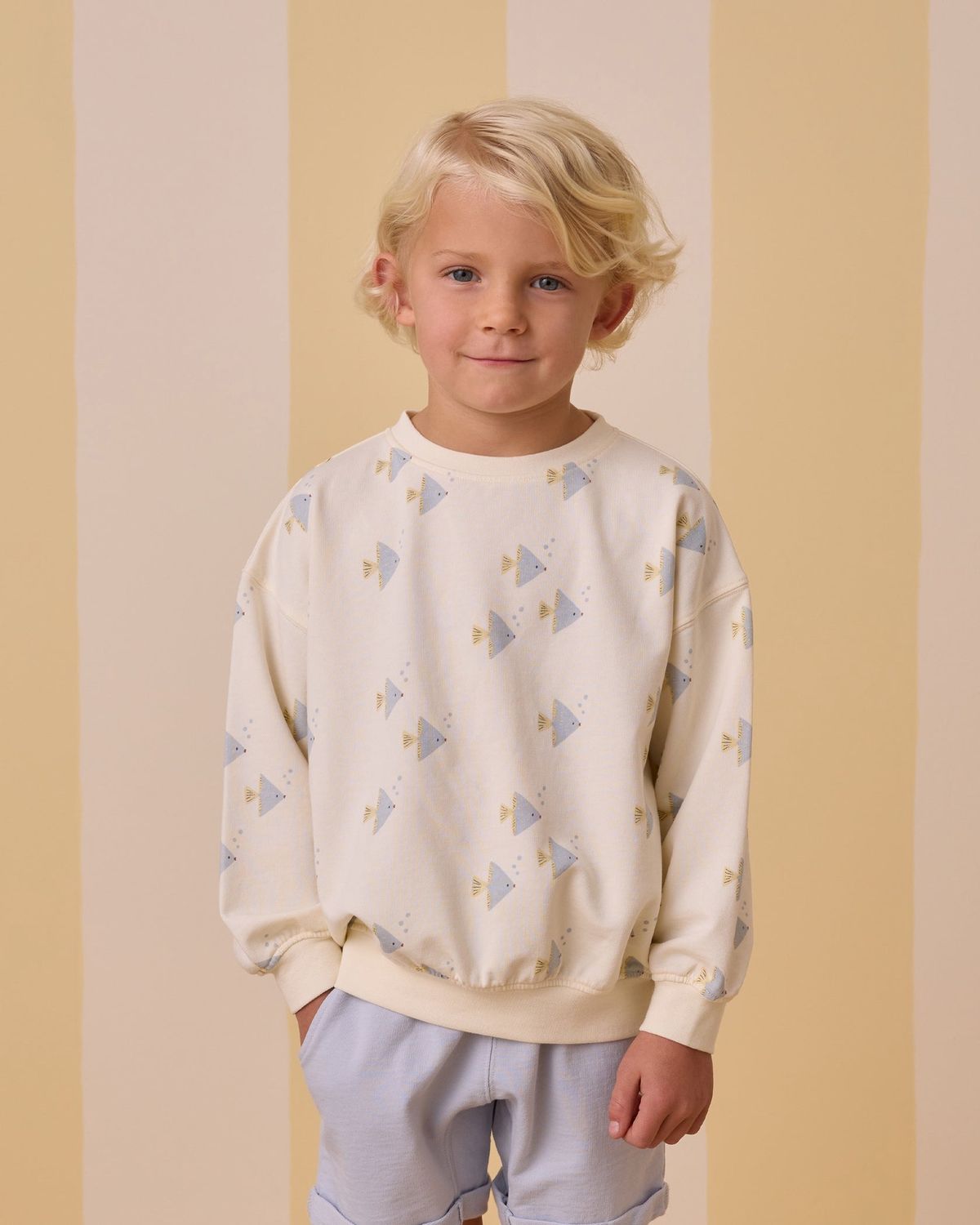 Angel Fish Sweatshirt, Color: Angel Fish, Size: 6-12M