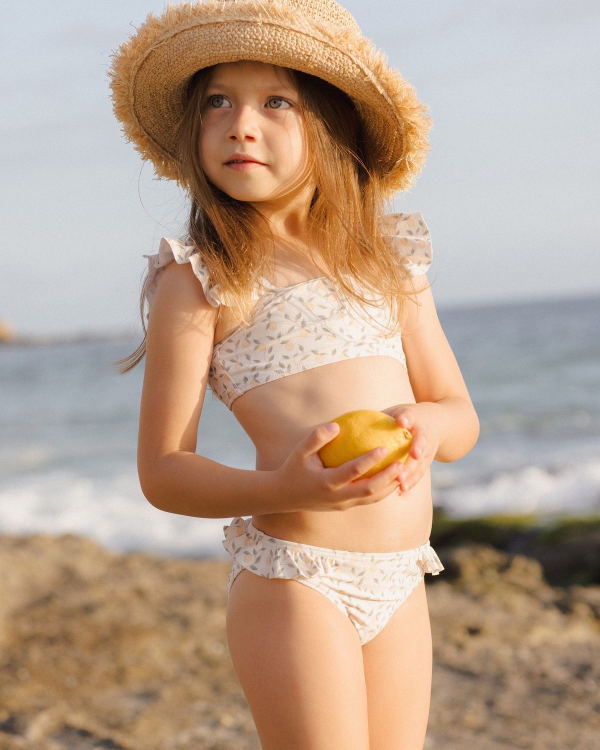 Hanalei Bikini, Color: Lemons, Size: 2-3Y