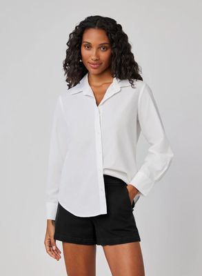 Clean Wide Collar Shirt