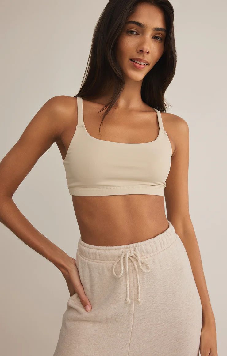 Luxe Smooth Jersey Bralette, Color: Sandshell, Size: Xs