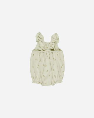 Ribbed Ruffle Romper