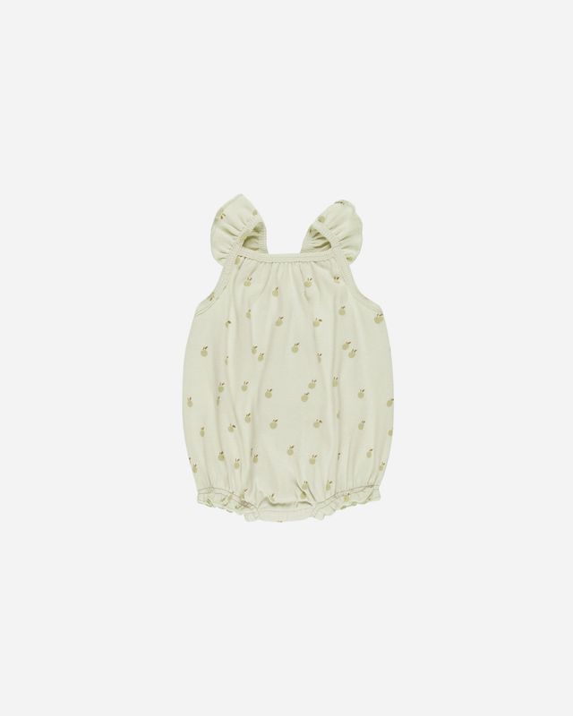 Ribbed Ruffle Romper