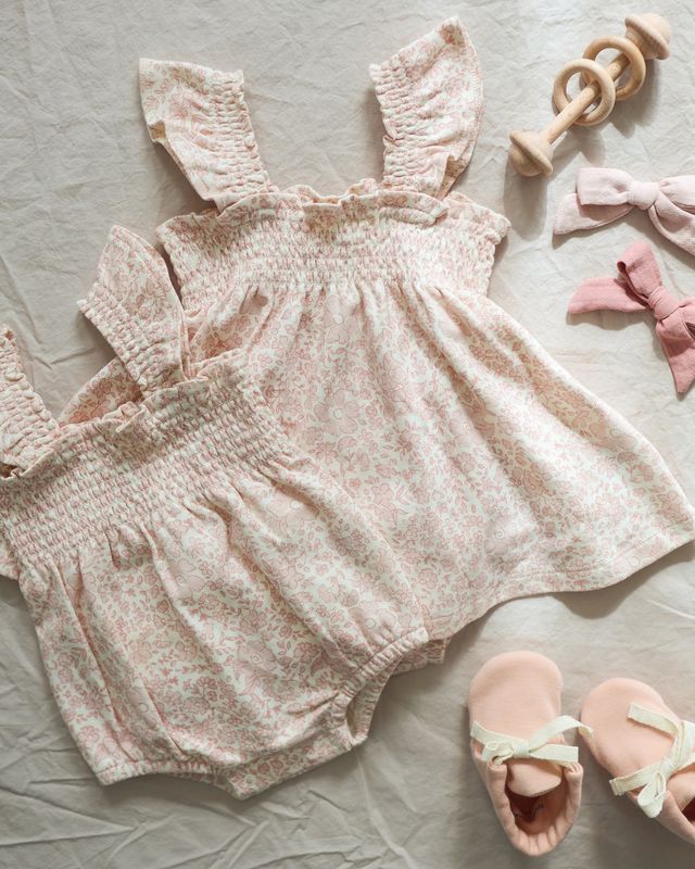 Smocked Jersey Dress