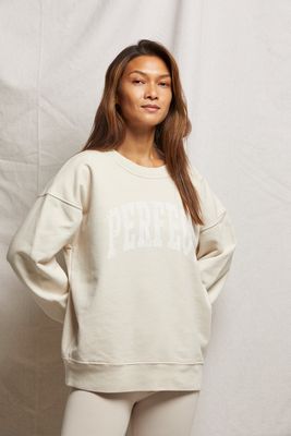 Perfect Terry Long Sleeve Crew Neck Sweatshirt