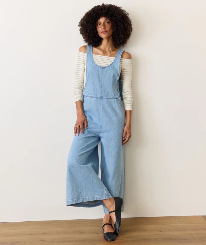 Layla Denim Overalls, Color: Light Wash, Size: XS