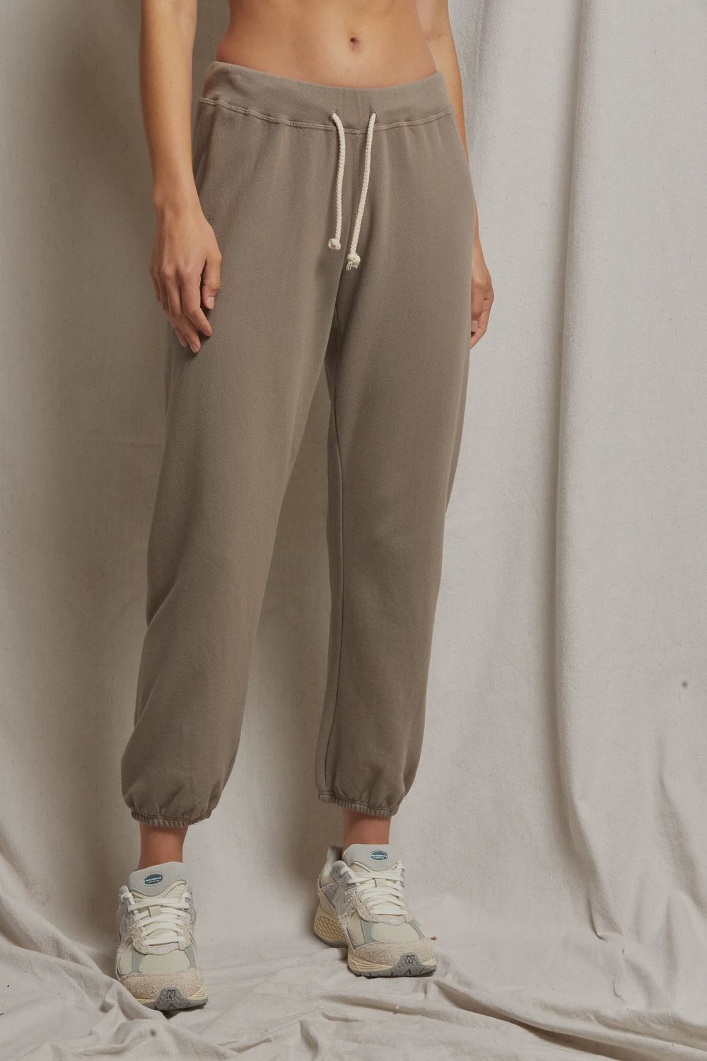 Toni French Terry Jogger, Color: Mushroom, Size: XS