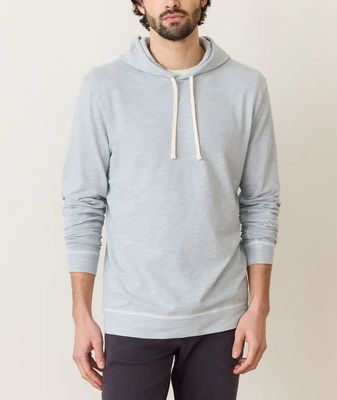 Vintage Heavy Slub Hoodie, Color: Light Grey, Size: M