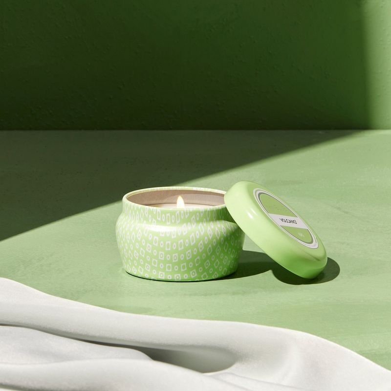 Volcano Iced Matcha Printed Mini Tin Candle, 3 oz