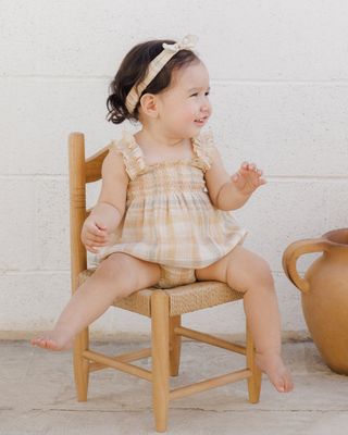 Julia Romper, Color: Pastel Plaid, Size: 0-3M