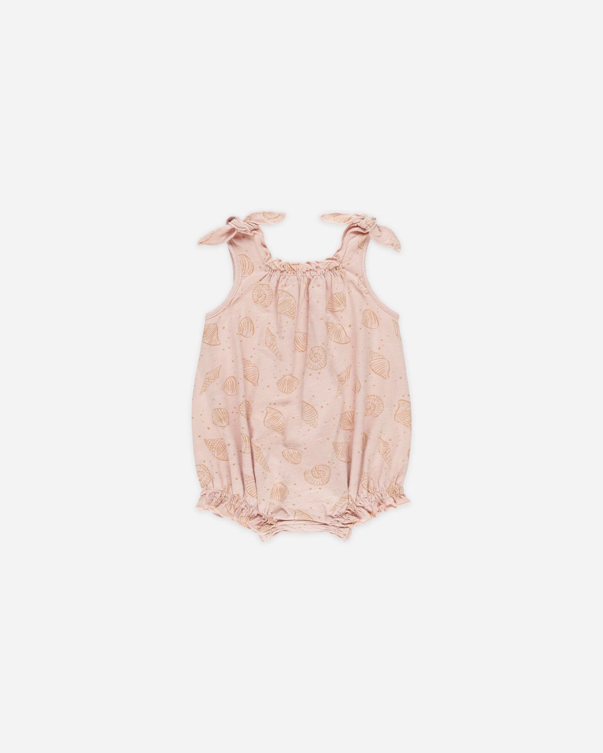 Shoulder Tie Bubble Onesie, Color: Seashells, Size: 0-3M