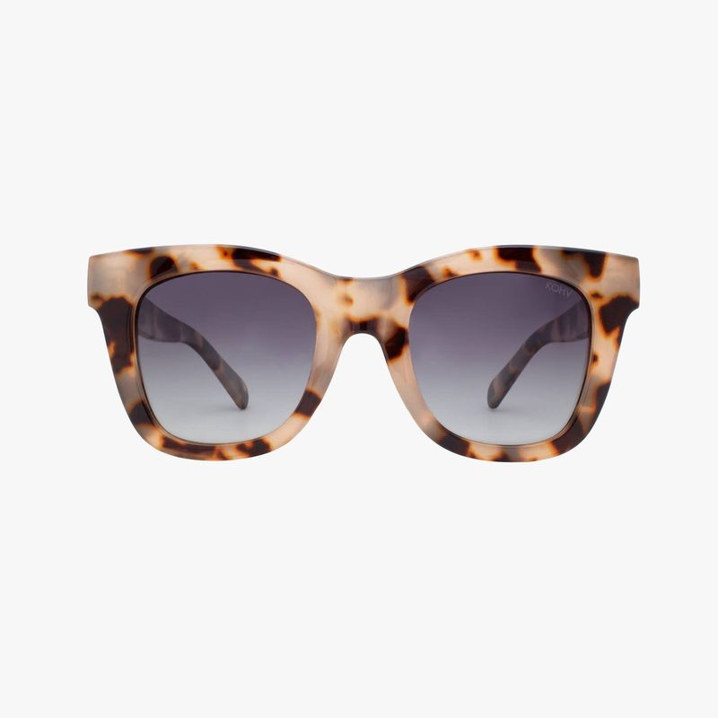 Bailey Latte Tortoise Polarized Oversized Square Sunglasses