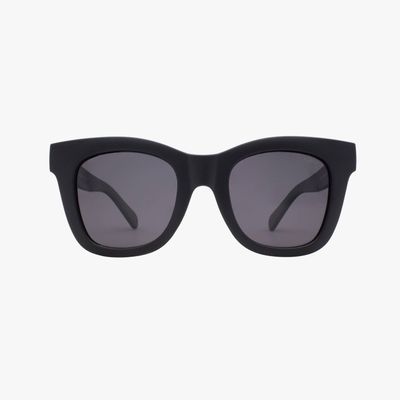 Bailey Gloss Black Polarized Oversized Square Sunglasses
