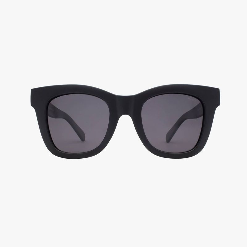Bailey Gloss Black Polarized Oversized Square Sunglasses