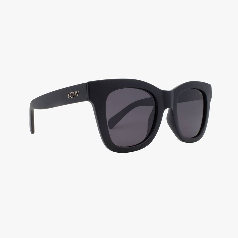 Bailey Gloss Black Polarized Oversized Square Sunglasses