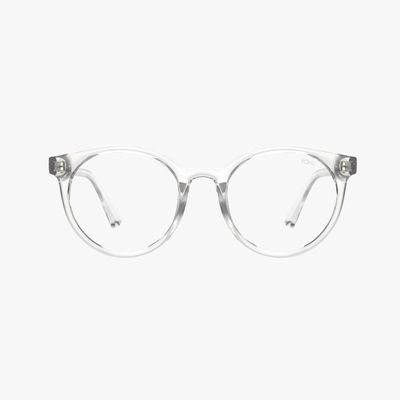 Heron Clear Blue Light Blocker Round Fashion Glasses