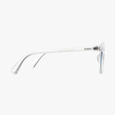 Heron Clear Blue Light Blocker Round Fashion Glasses